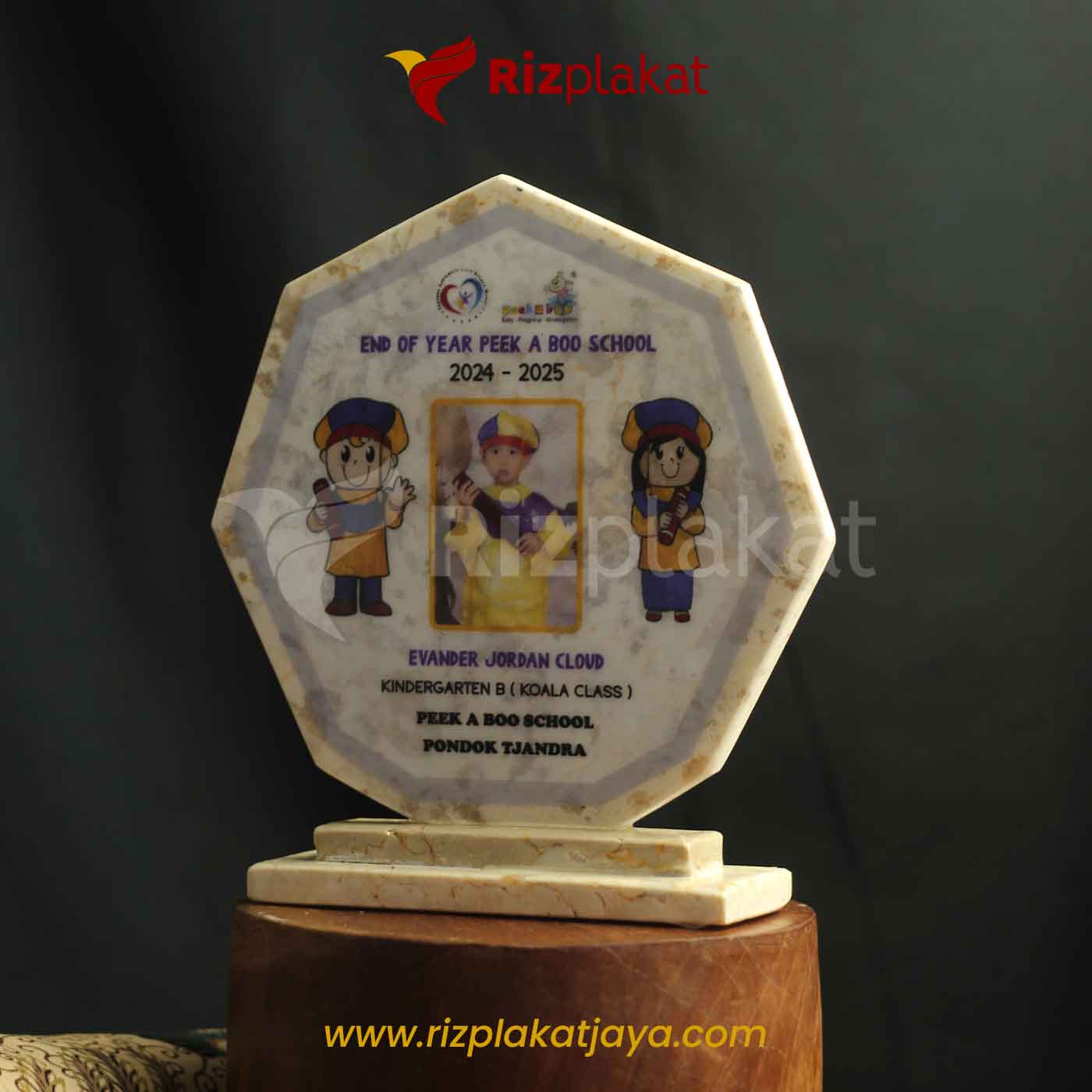 Plakat Marmer Wisuda TK Custom